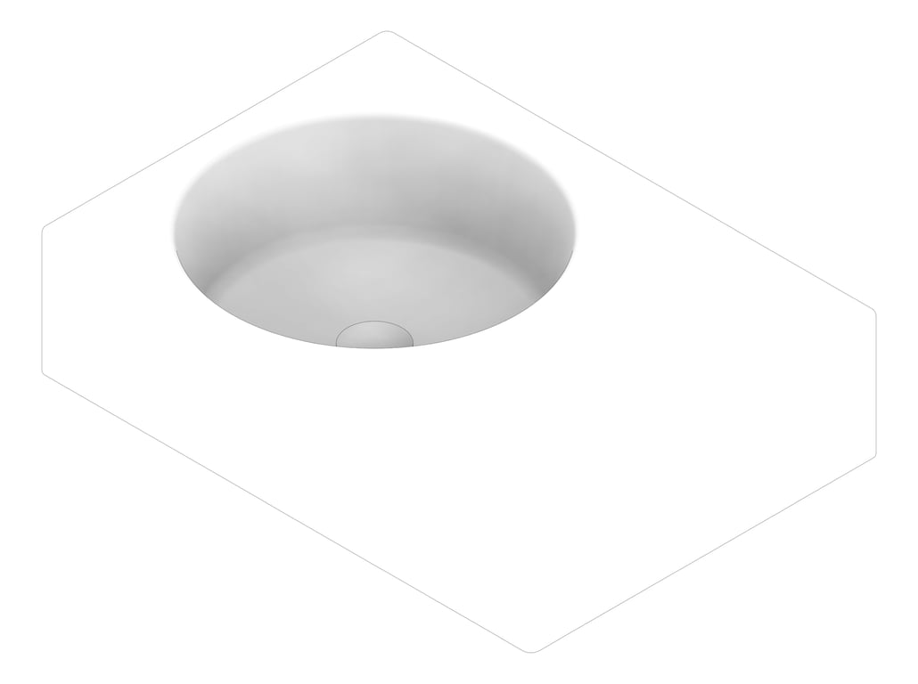 3D Documentation Image of Basin WallHung Fienza Reba Left