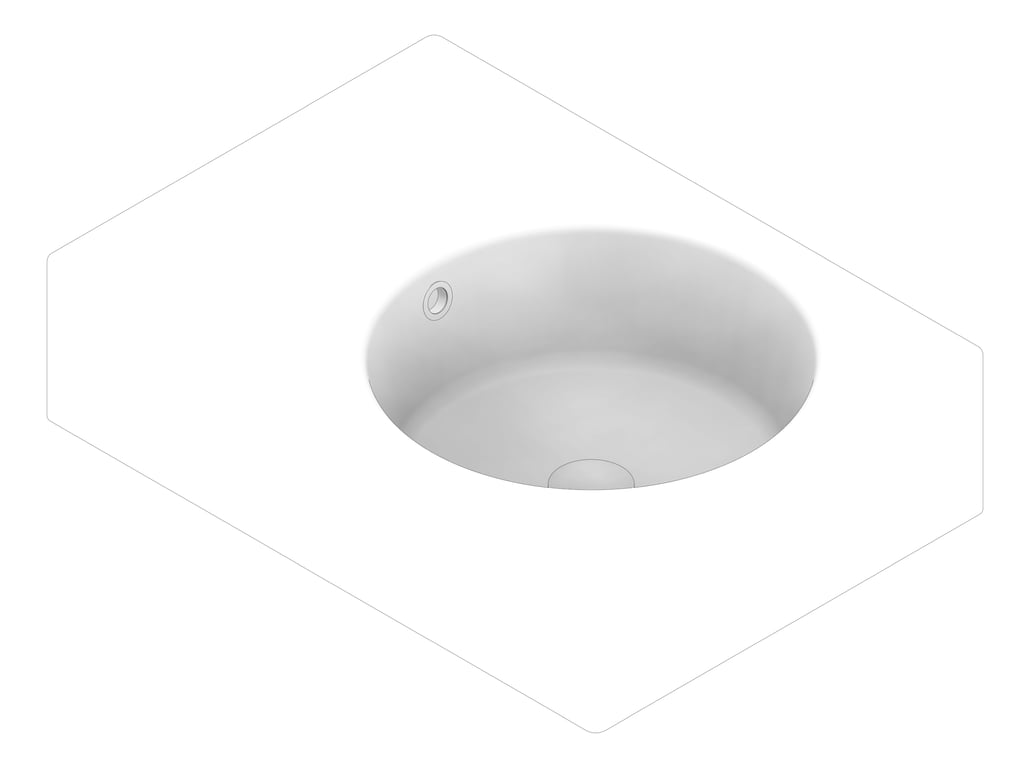 3D Documentation Image of Basin WallHung Fienza Reba Right