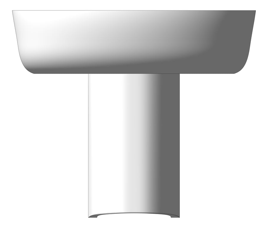 Front Image of Basin WallHung Fienza StellaCare Shroud