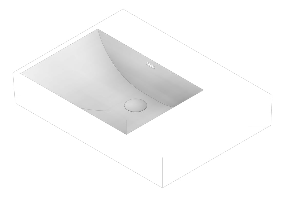 3D Documentation Image of Basin WallHung Fienza Tono Care Left