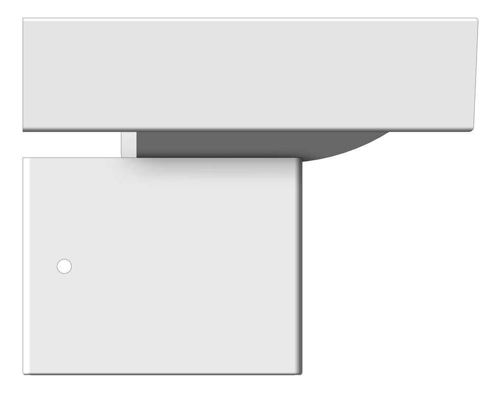 Left Image of Basin WallHung Fienza Tono Care Shroud Left
