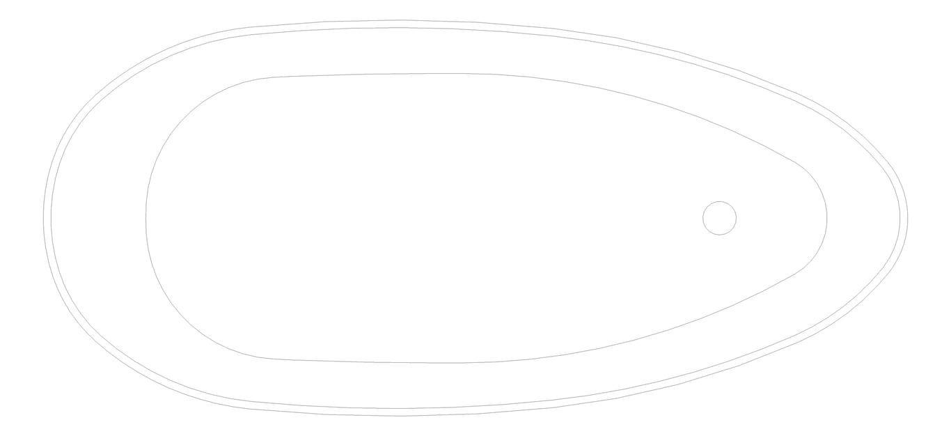 Plan Image of Bath Freestanding Fienza Dayo 1700
