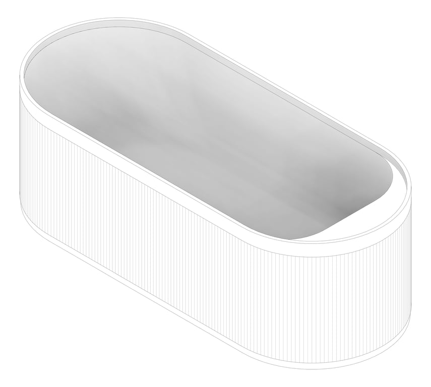 3D Documentation Image of Bath Freestanding Fienza Minka Fluted