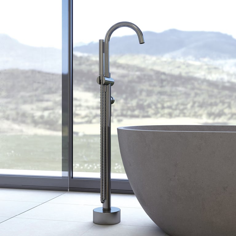 213113GM 4 Image of Mixer Freestanding Fienza Kaya Bath HandShower
