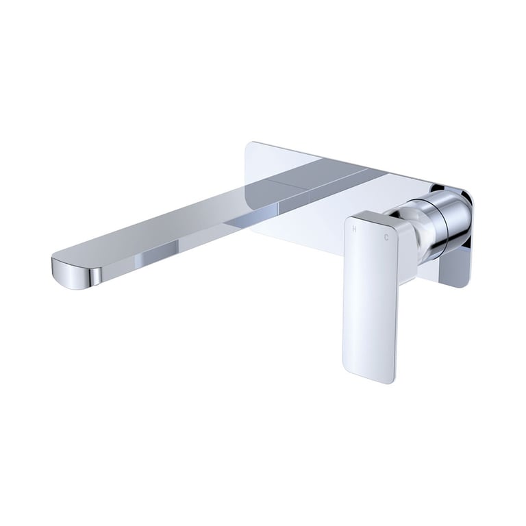 233106-200 Image of MixerSet Wall Fienza Tono RectangularPlate 200