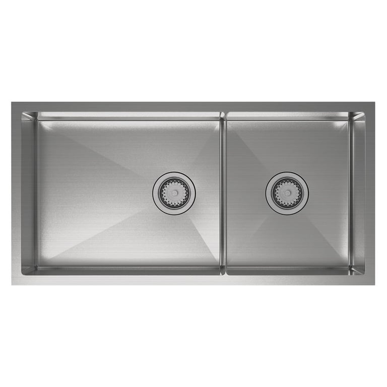 68406 Image of Sink Kitchen Fienza Hana Double SlimDivider