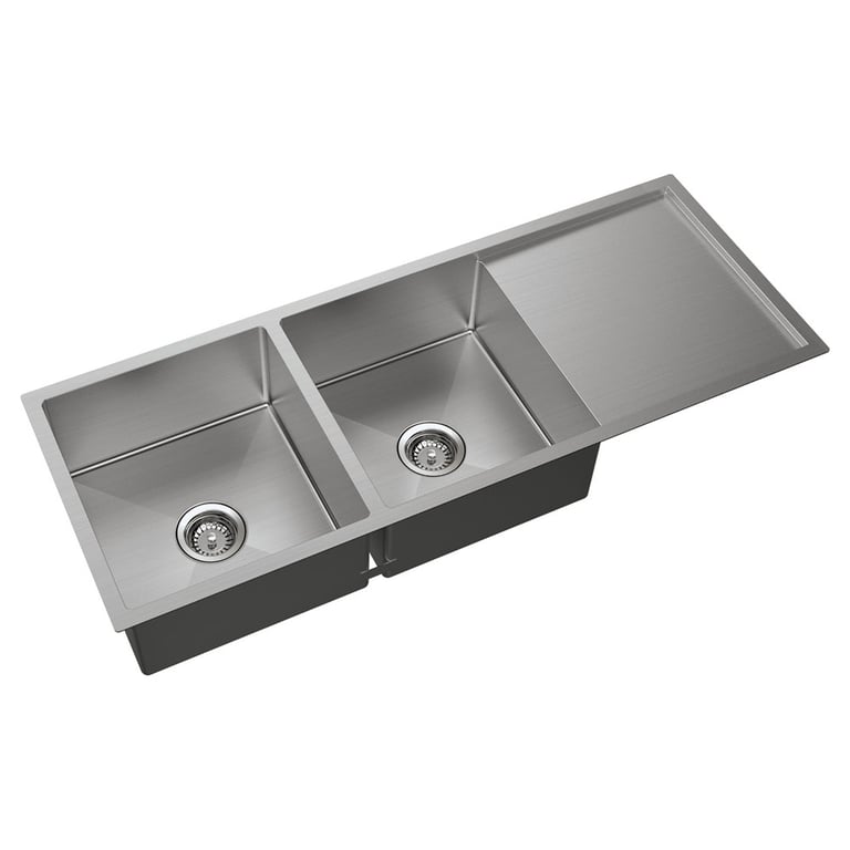 68408-2 Image of Sink Kitchen Fienza Hana Double DoubleBowl