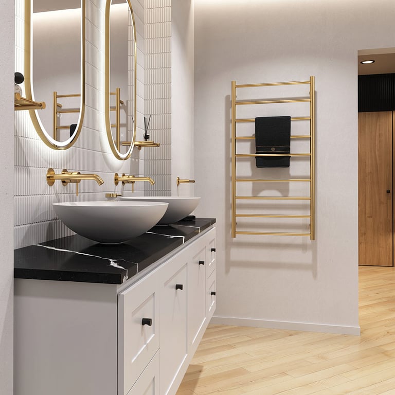 82760120UB 4 Image of TowelRail Heated Fienza Isabella 9Bars