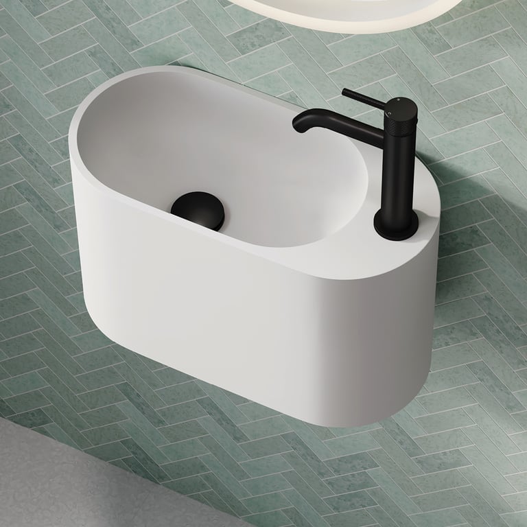 CSB311-1 4 Image of Basin WallHung Fienza Ari SolidSurface