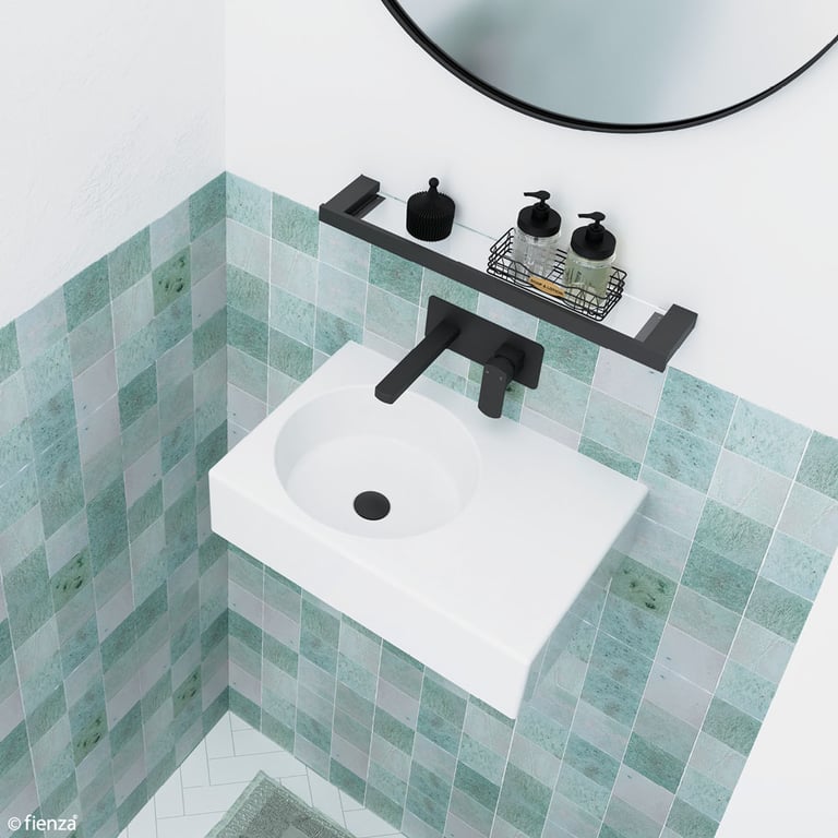RB039L 3 Image of Basin WallHung Fienza Reba Left