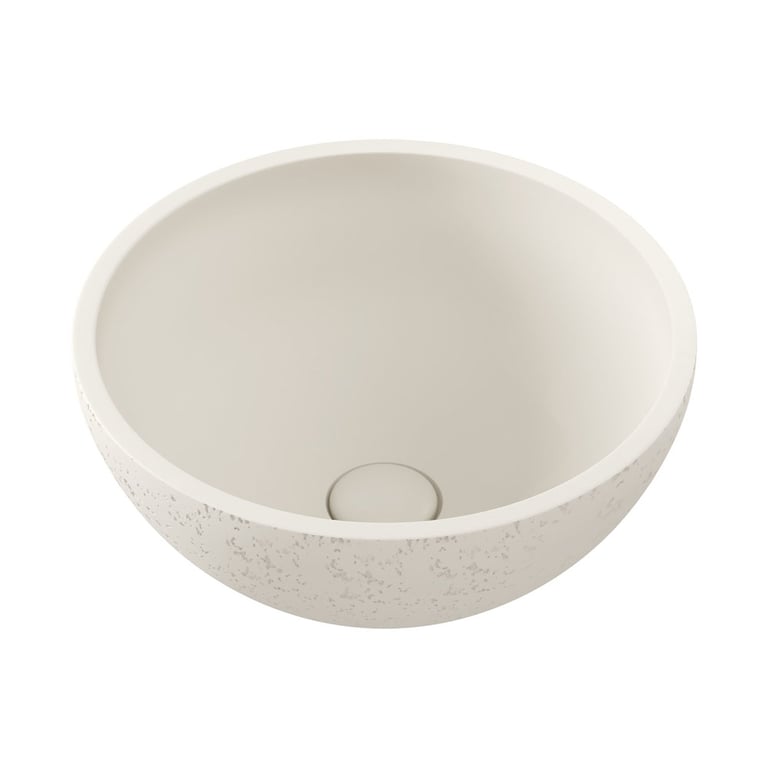 RB074W Image of Basin AboveCounter Fienza Alba Concrete Round