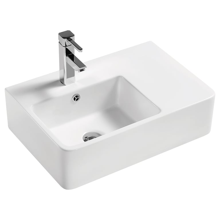 RB2275L.jpg Image of Basin WallHung Fienza DeltaCare Left