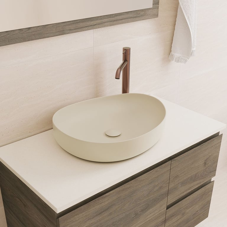 RB487MK 4 Image of Basin AboveCounter Fienza Pebble Medium