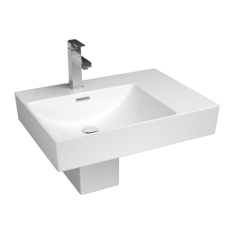 RB5042LS-1 2 Image of Basin WallHung Fienza Tono Care Shroud Left
