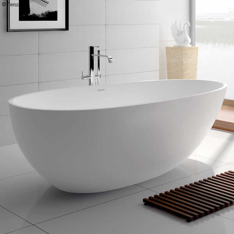 ST03-W 2 Image of Bath Freestanding Fienza Bahama Stone 1500