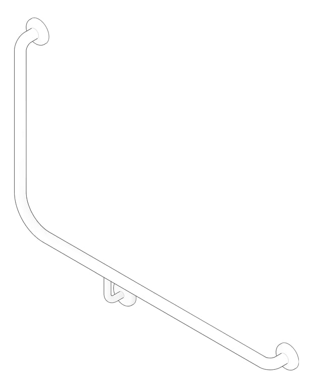 3D Documentation Image of GrabRail 90deg Fienza Care Accessible Right