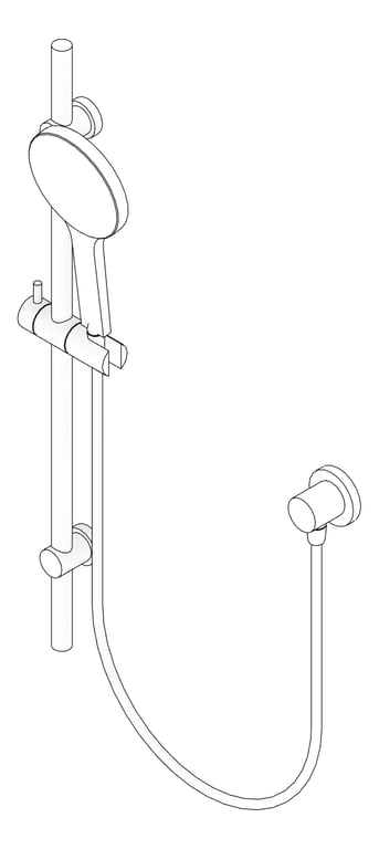 3D Documentation Image of Shower Rail Fienza Kaya