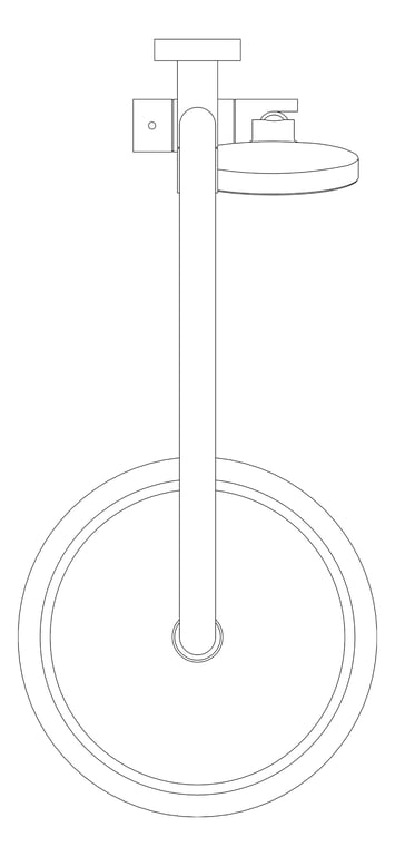 Plan Image of Shower Rail Fienza Kaya Twin