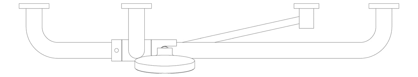 Plan Image of Shower Rail Fienza LucianaCare Accessible Left