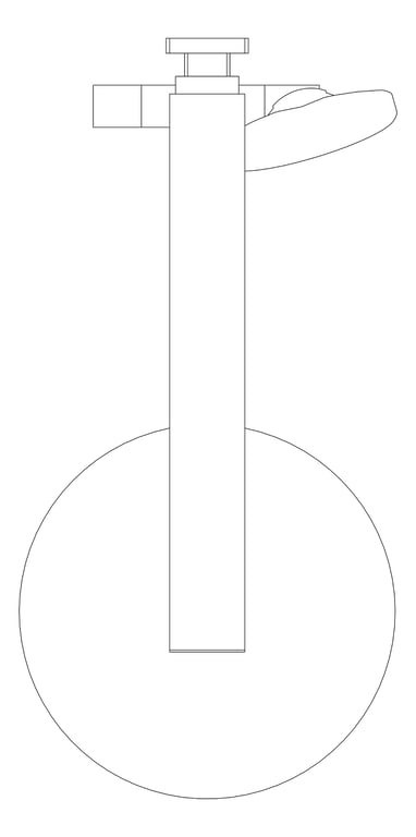 Plan Image of Shower Twin Fienza Kaya Deluxe