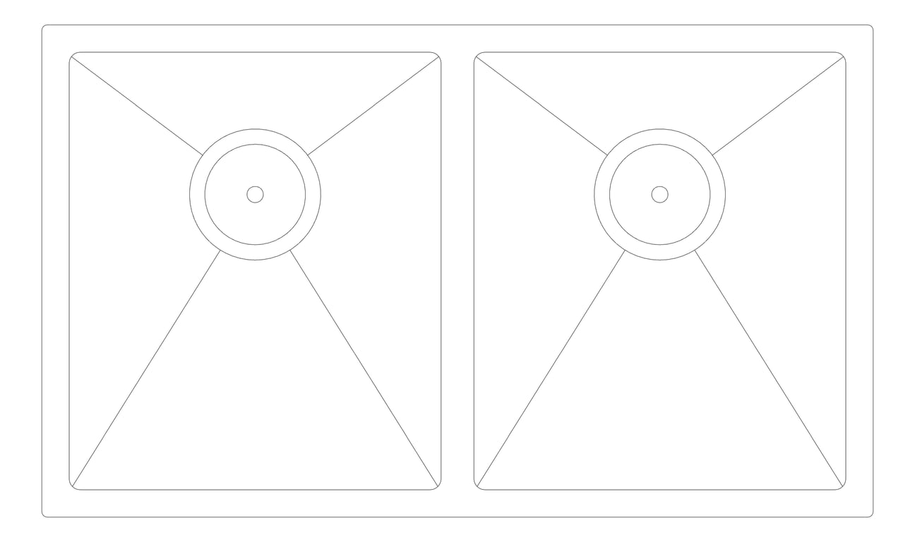 Plan Image of Sink Kitchen Fienza Hana Double AntiScratch