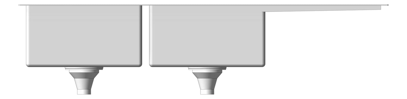 Front Image of Sink Kitchen Fienza Hana Double DoubleBowl