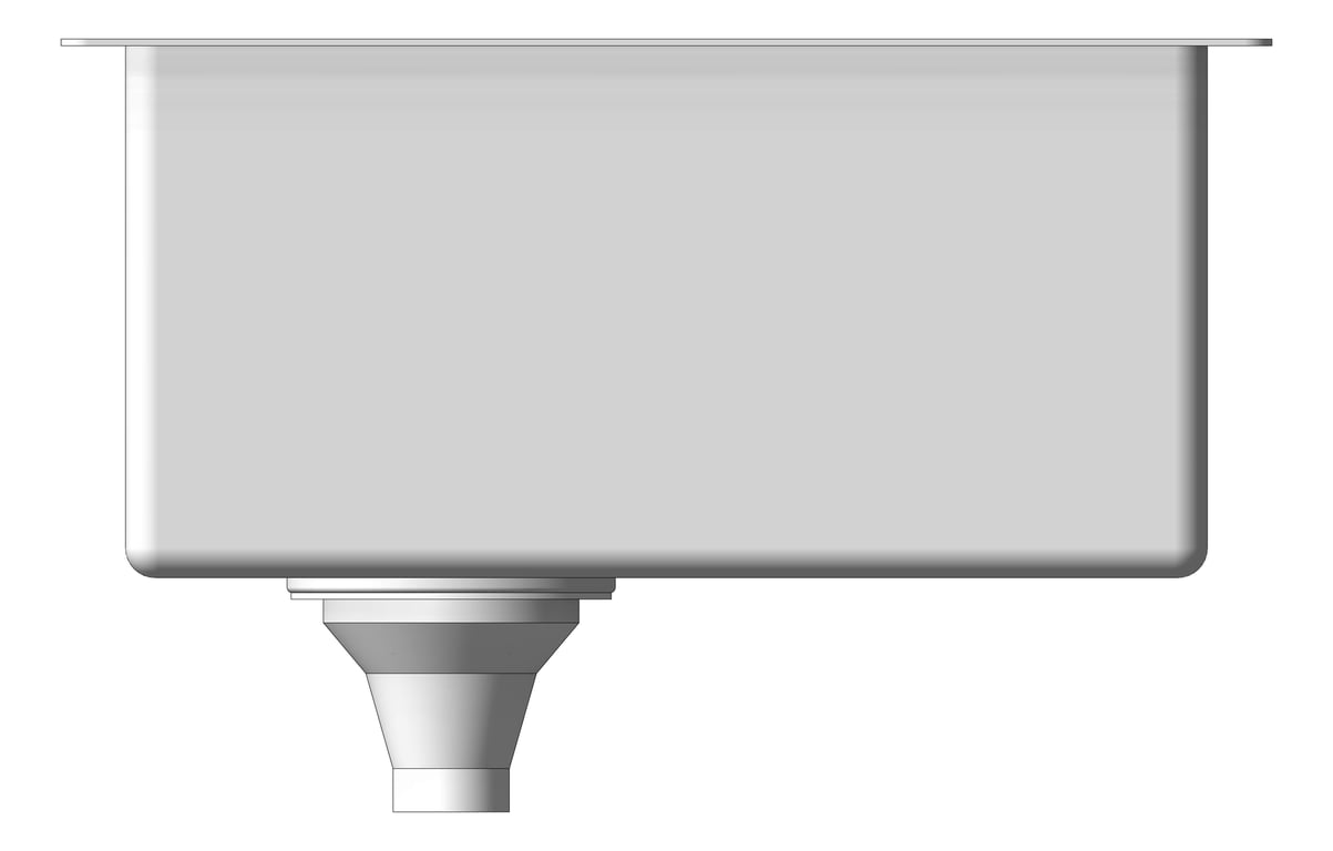 Left Image of Sink Kitchen Fienza Hana Single DualMount 50L