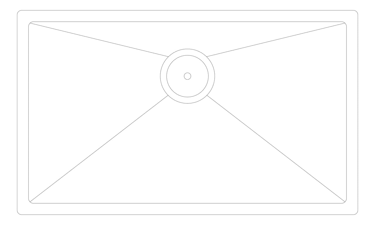 Plan Image of Sink Kitchen Fienza Hana Single DualMount 50L