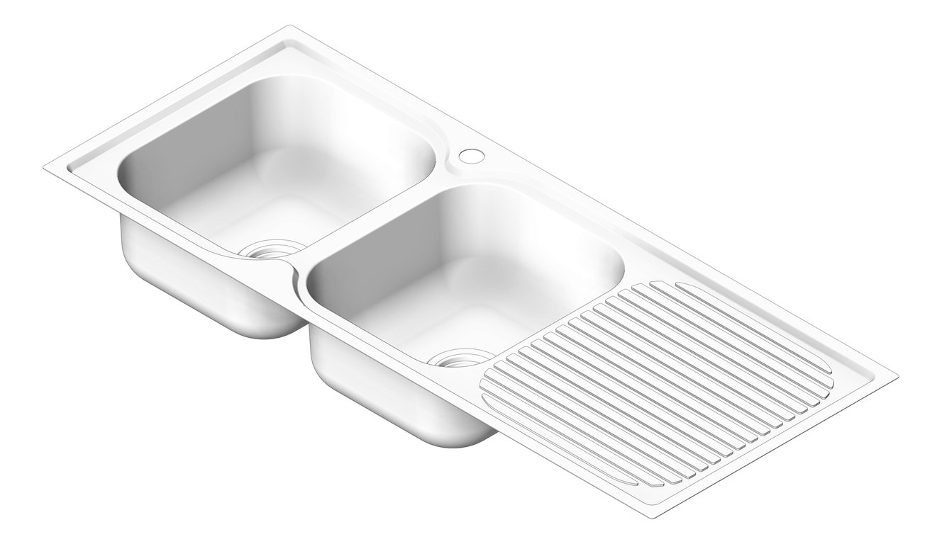 Navigate to Sink Kitchen Fienza Tiva Double Left