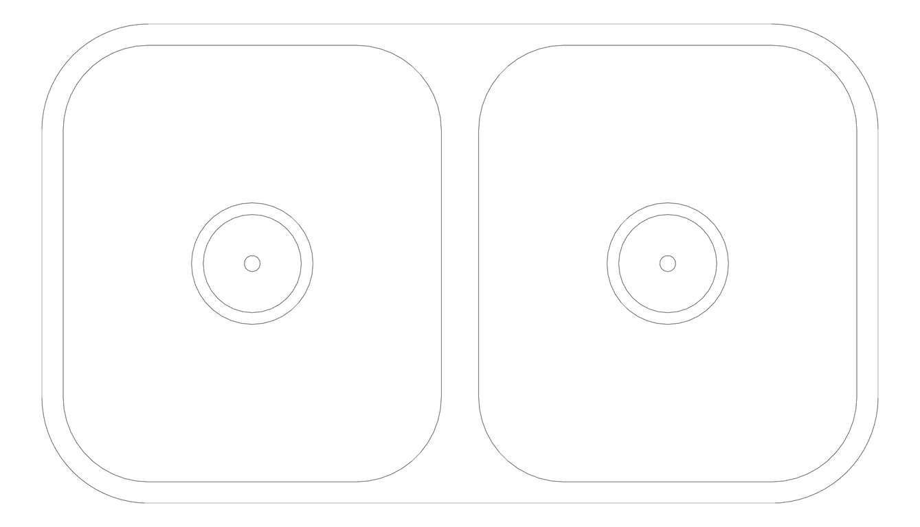 Plan Image of Sink Kitchen Fienza Tiva DualMount