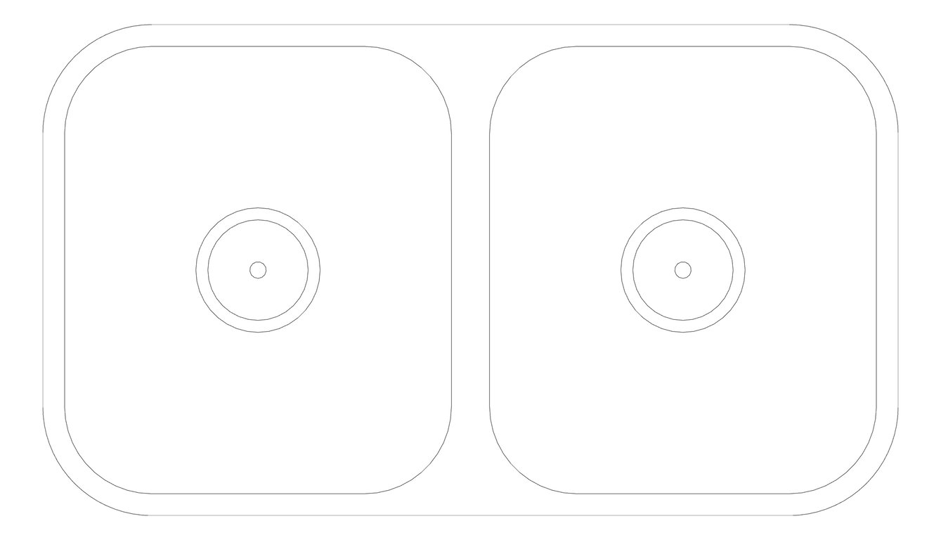 Plan Image of Sink Kitchen Fienza Tiva DualMount