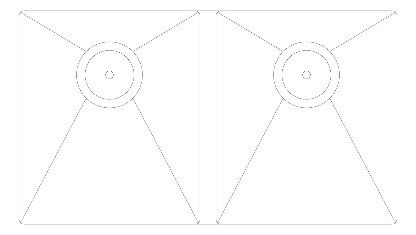 Plan Image of Sink Laundry Fienza Hana UnderMount Double