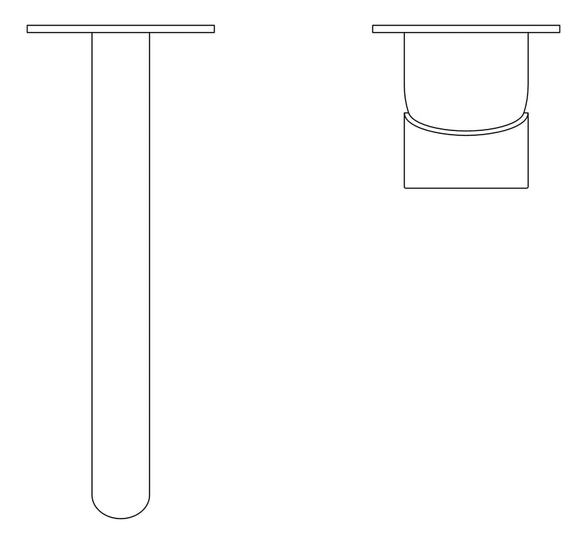 Plan Image of MixerSet Wall Fienza Kaya RoundPlates