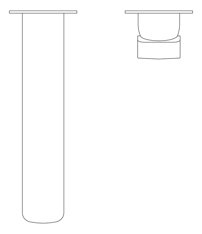 Plan Image of MixerSet Wall Fienza Tono SquarePlates 200
