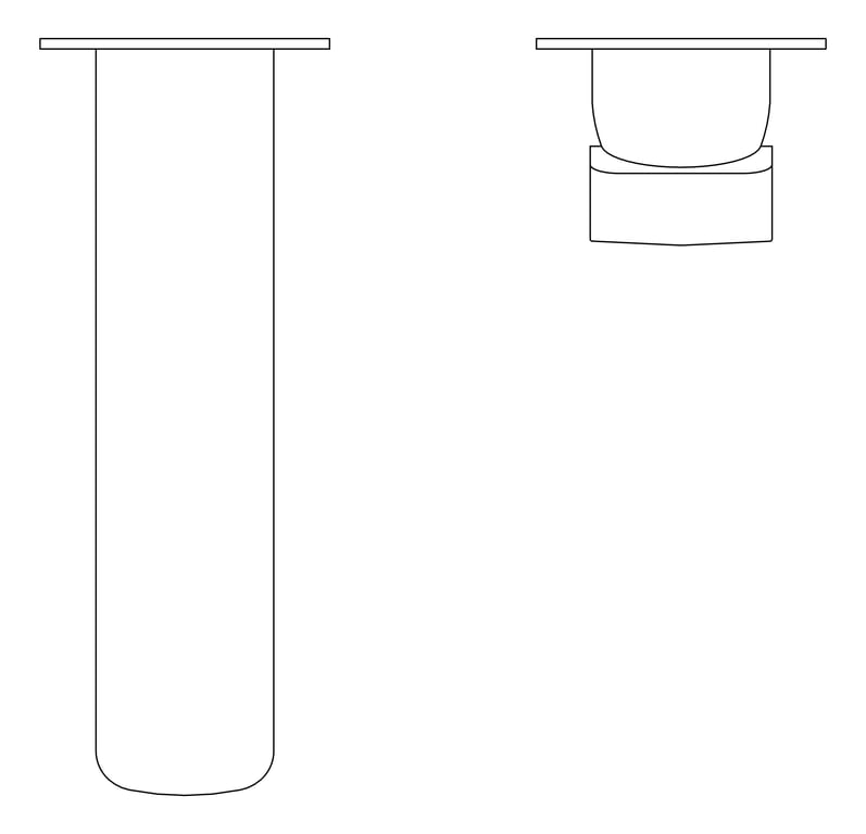 Plan Image of MixerSet Wall Fienza Tono SquarePlates