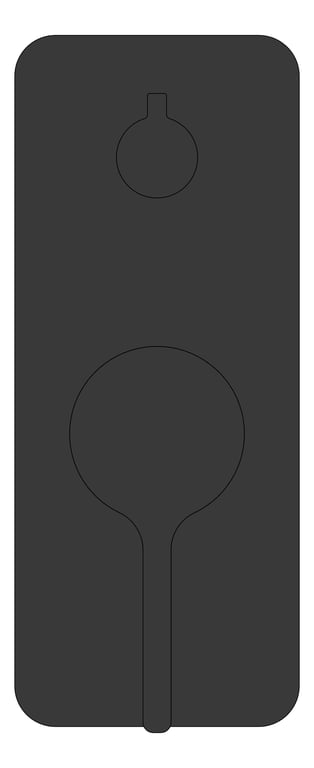 Front Image of MixerTap Diverter Fienza Sansa RectangularPlate