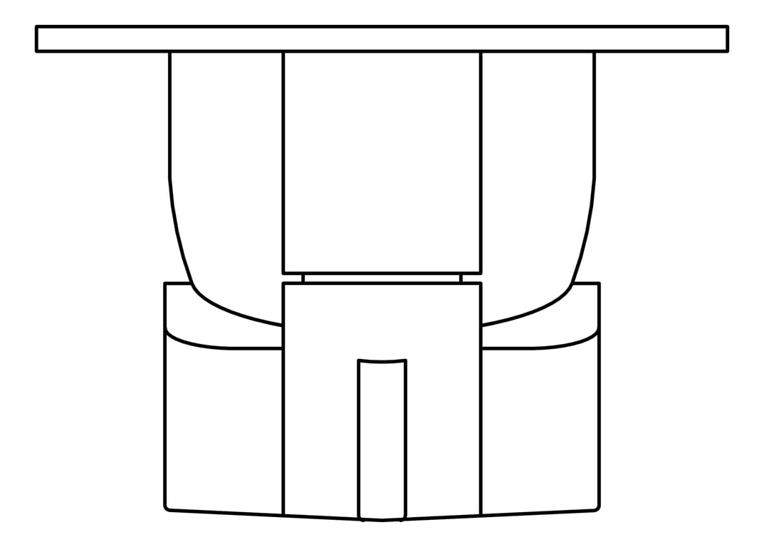 Plan Image of MixerTap Diverter Fienza Tono RectangularPlate