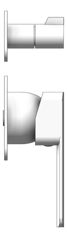 Left Image of MixerTap Diverter Fienza Tono SquarePlates