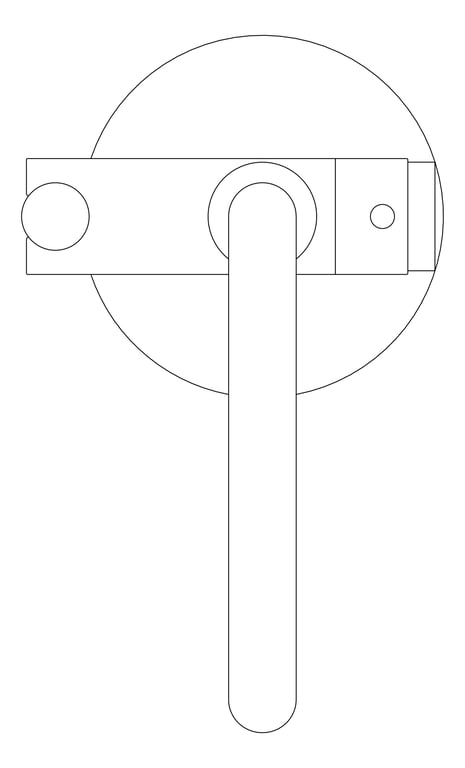 Plan Image of Mixer Freestanding Fienza Kaya Bath HandShower