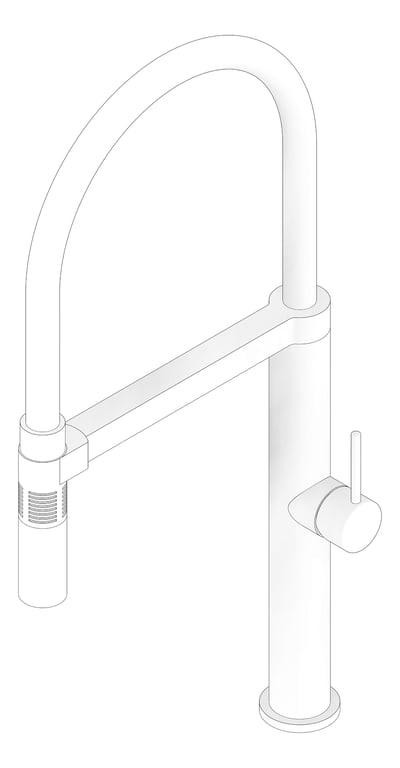 3D Documentation Image of Mixer Sink Fienza Kaya PullDown