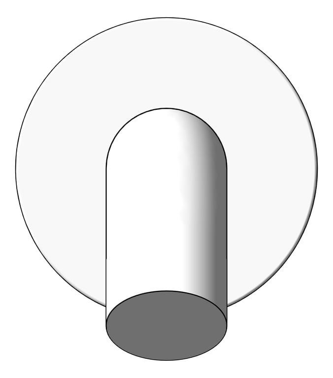 Front Image of Spout Wall Fienza Kaya Bath Basin 220