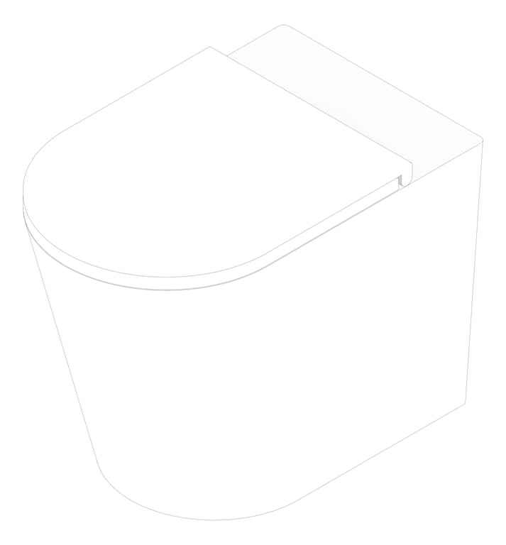 3D Documentation Image of ToiletPan WallFaced Fienza Aluca