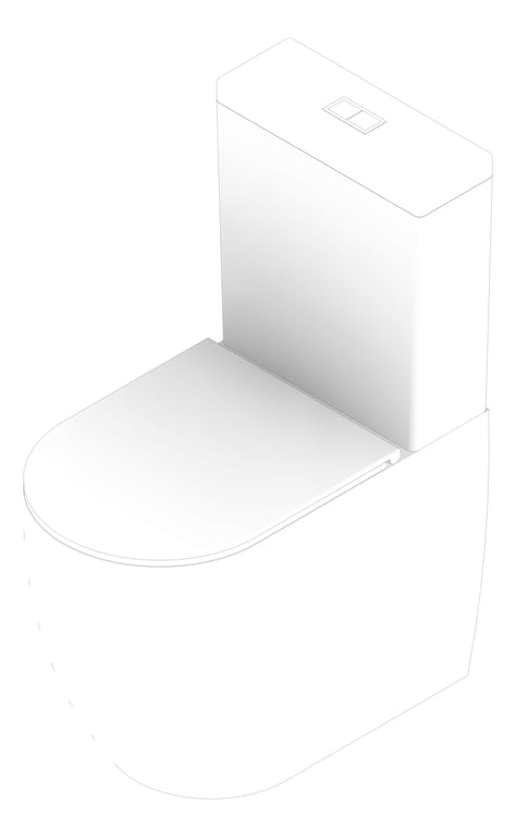 3D Documentation Image of ToiletSuite WallFaced Fienza Alix SlimSeat