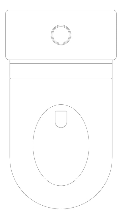 Plan Image of ToiletSuite WallFaced Fienza Isabella Junior AntiVandal