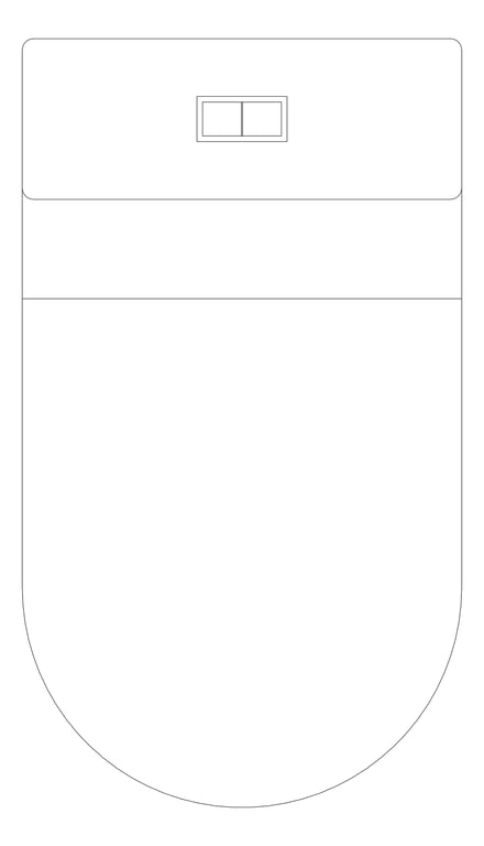 Plan Image of ToiletSuite WallFaced Fienza Kaya SlimSeat
