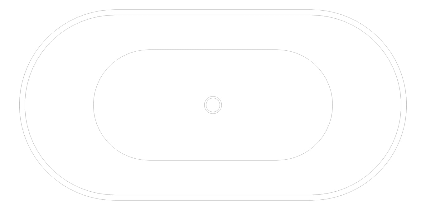 Bath Freestanding Fienza Nero Stone 1780