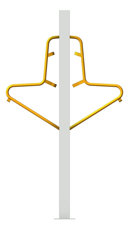 Front Image of Rack Bicycle FiveAtHeart Cradle StandardSteelFrame SingleLevel