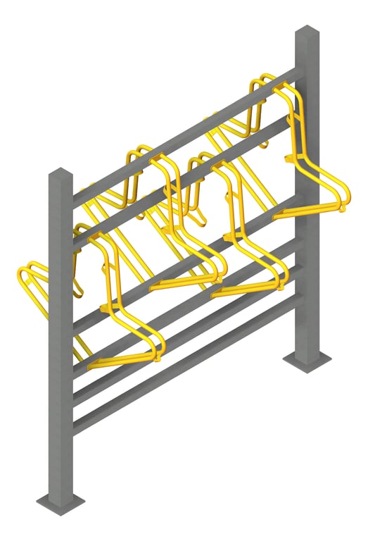 Rack Bicycle FiveAtHeart Cradle StandardSteelFrame Staggered