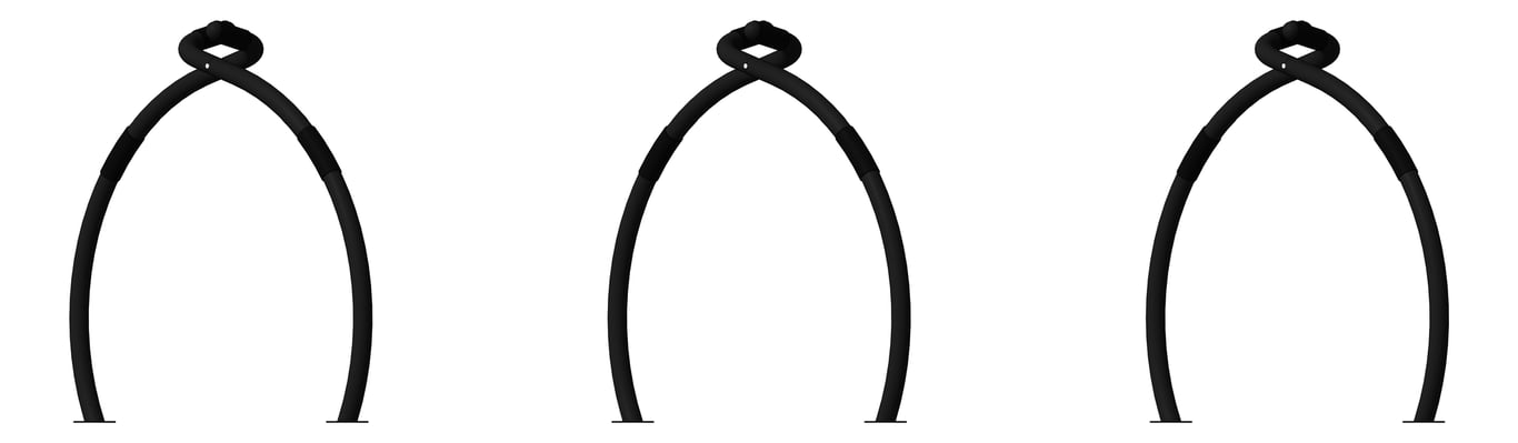 Left Image of Rack Bicycle FiveAtHeart Wishbone 45Degree