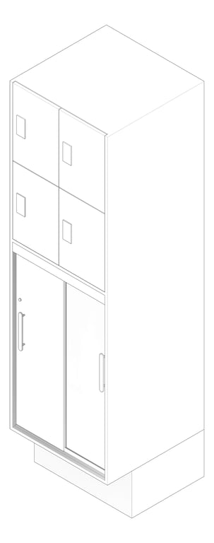 3D Documentation Image of Locker ChangeRoom FiveAtHeart Accessible